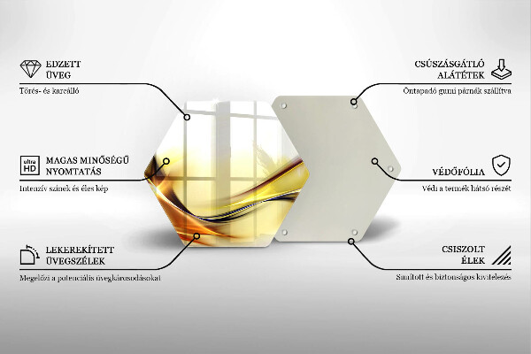 Glas Herdabdeckplatte Abstrakte Lichtlinien
