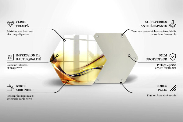 Glas Herdabdeckplatte Abstrakte Lichtlinien