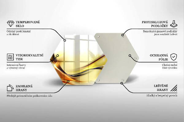 Glas Herdabdeckplatte Abstrakte Lichtlinien
