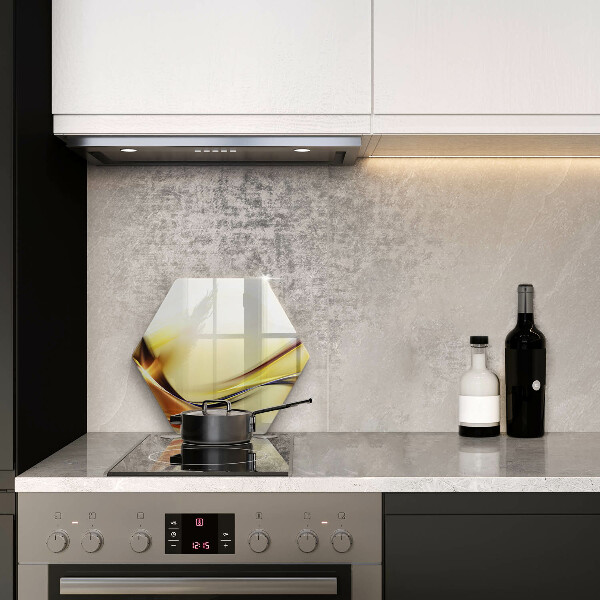 Glas Herdabdeckplatte Abstrakte Lichtlinien