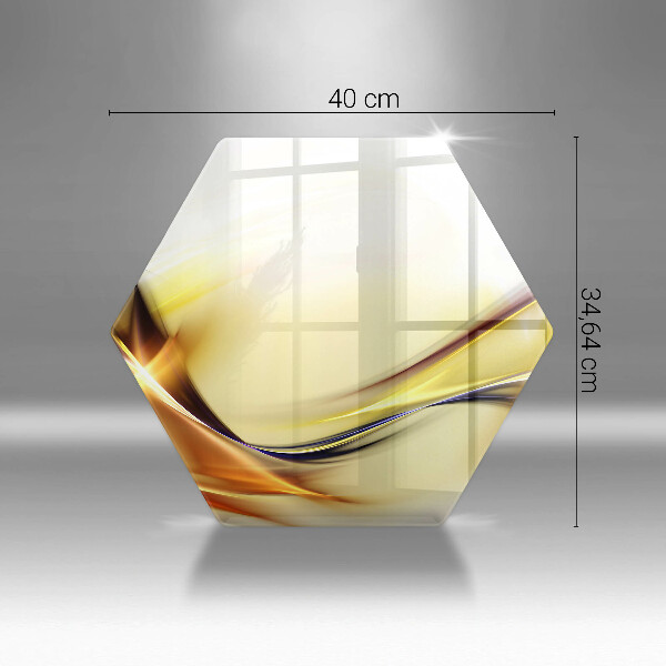 Glas Herdabdeckplatte Abstrakte Lichtlinien