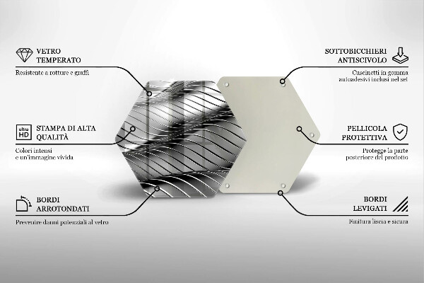 Glas Herdabdeckplatte 3D-Metallstruktur
