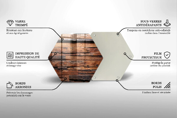 Glas Ceranfeldabdeckung Dekorative Holzbretter