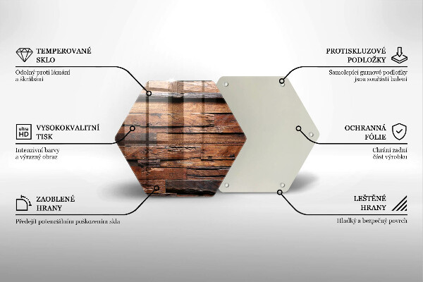 Glas Ceranfeldabdeckung Dekorative Holzbretter
