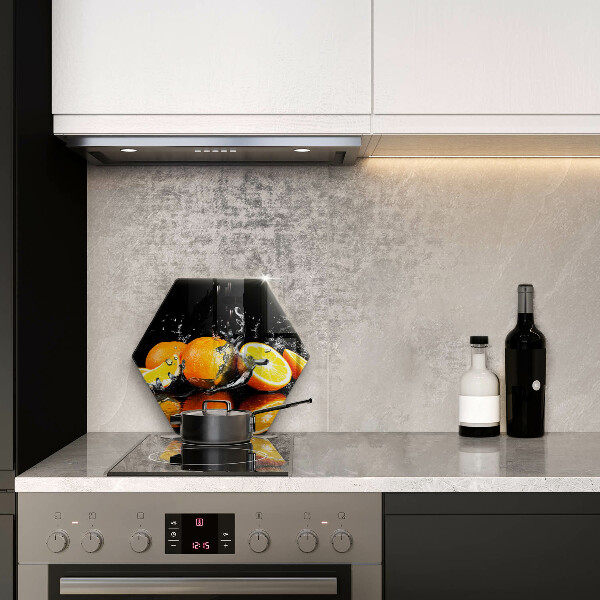 Glas Ceranfeldabdeckung Saftige Orangenfrucht