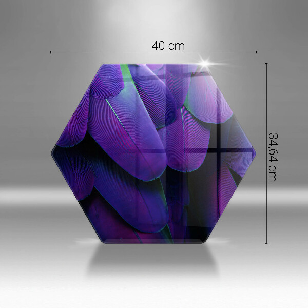Glas Herdabdeckplatte Neonfedern