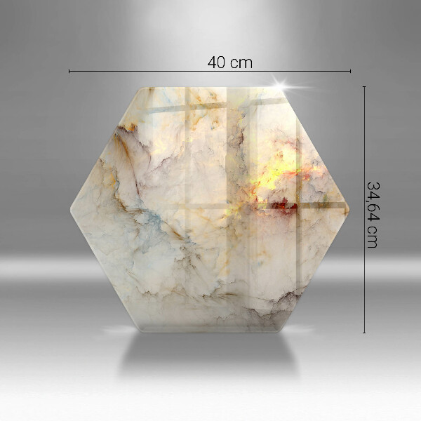 Glas Herdabdeckplatte Marmorstruktur mit Gold