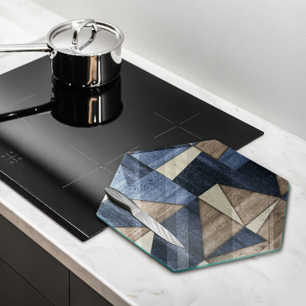 Glas Herdabdeckplatte Geometrische Abstraktion