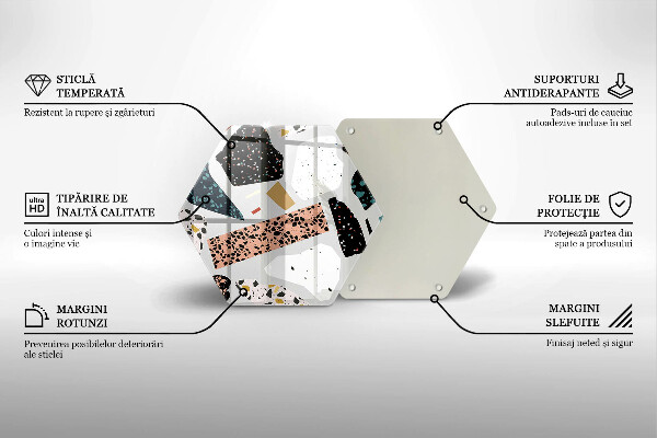 Glas Herdabdeckplatte Steingut