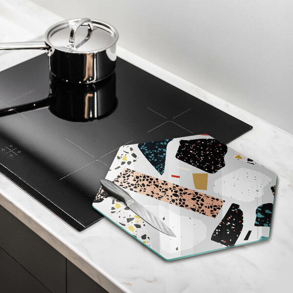 Glas Herdabdeckplatte Steingut