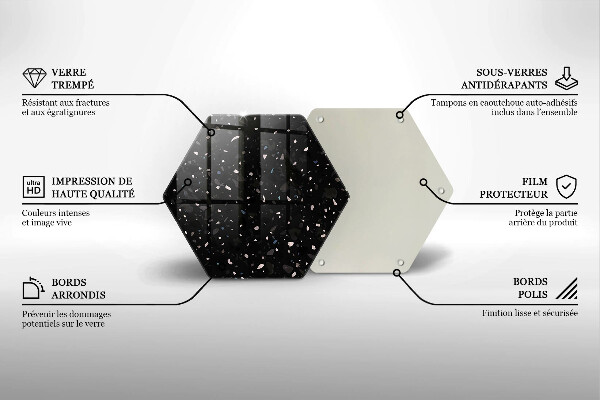 Glas Herdabdeckplatte Dunkles Steinzeug