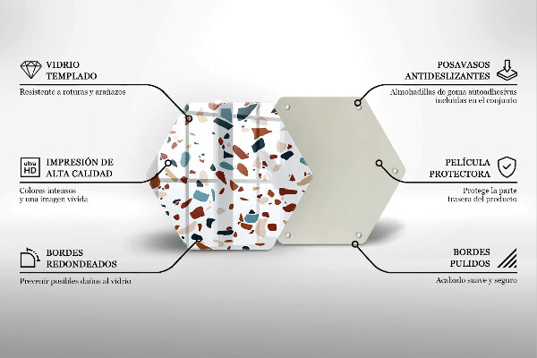 Glas Herdabdeckplatte Dekorativer Stein