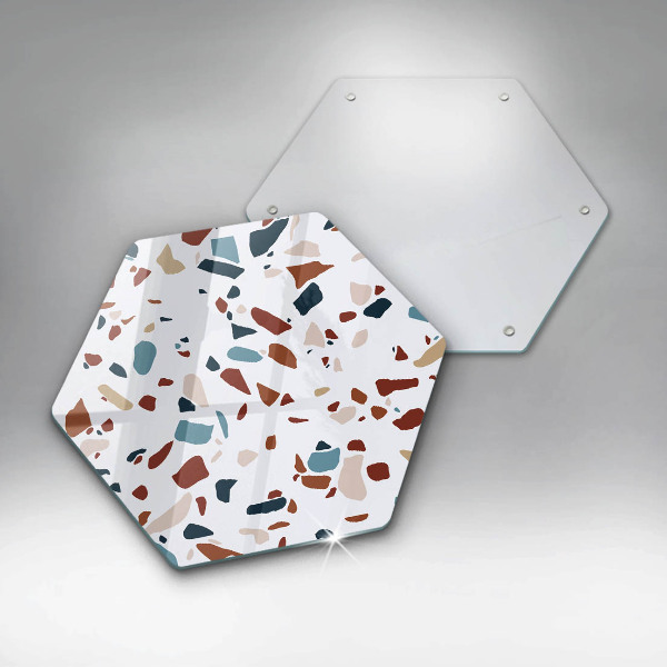 Glas Herdabdeckplatte Dekorativer Stein