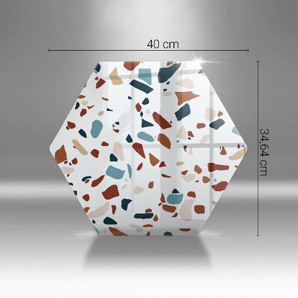 Glas Herdabdeckplatte Dekorativer Stein