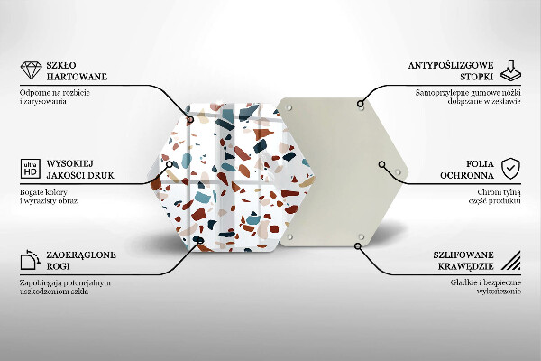 Glas Herdabdeckplatte Dekorativer Stein