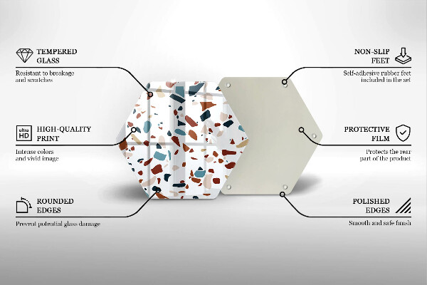 Glas Herdabdeckplatte Dekorativer Stein