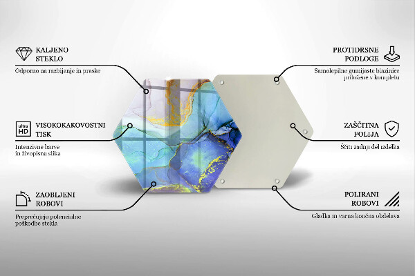 Glas Herdabdeckplatte Gebrochener Goldstein