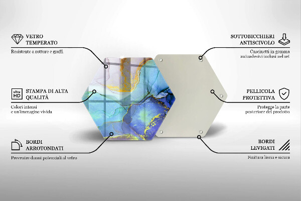 Glas Herdabdeckplatte Gebrochener Goldstein