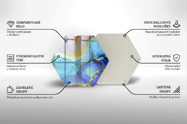 Glas Herdabdeckplatte Gebrochener Goldstein