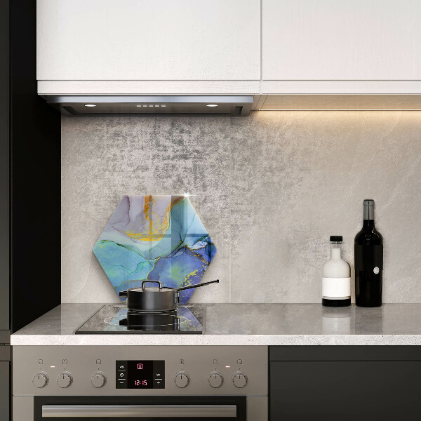 Glas Herdabdeckplatte Gebrochener Goldstein