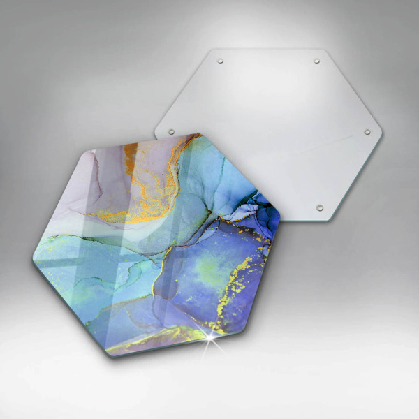 Glas Herdabdeckplatte Gebrochener Goldstein