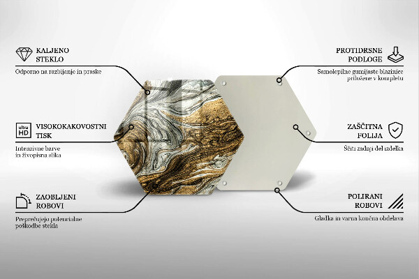 Glas Herdabdeckplatte Reichhaltige Abstraktion