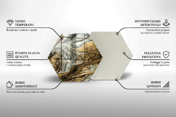 Glas Herdabdeckplatte Reichhaltige Abstraktion