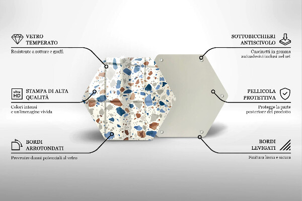 Glas Herdabdeckplatte Dekoratives Steinzeug