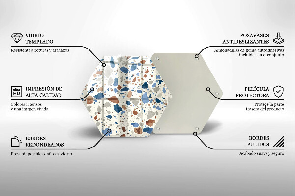 Glas Herdabdeckplatte Dekoratives Steinzeug