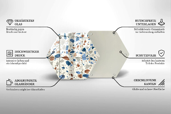 Glas Herdabdeckplatte Dekoratives Steinzeug