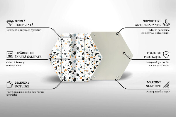 Glas Herdabdeckplatte Dekoratives Steinzeug