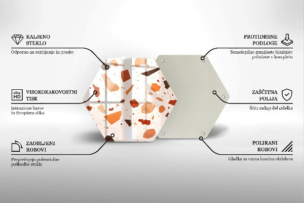 Glas Herdabdeckplatte Dekoratives Steinzeug
