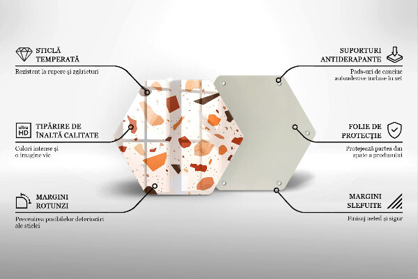 Glas Herdabdeckplatte Dekoratives Steinzeug