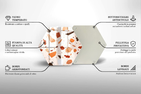 Glas Herdabdeckplatte Dekoratives Steinzeug