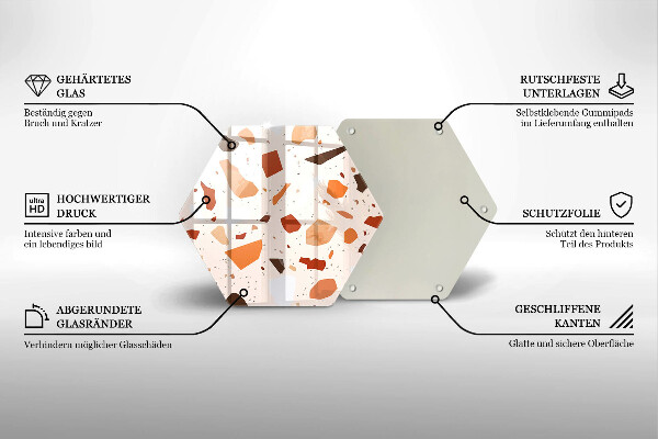Glas Herdabdeckplatte Dekoratives Steinzeug