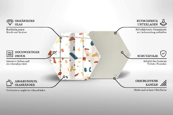 Glas Herdabdeckplatte Dekoratives Steinzeug