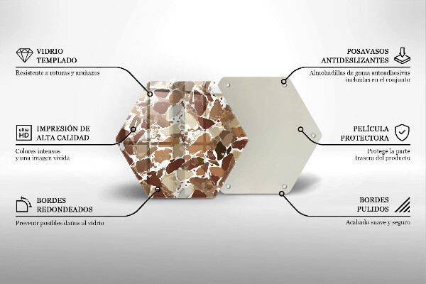 Glas Herdabdeckplatte Dekorative Beizen aus Stein