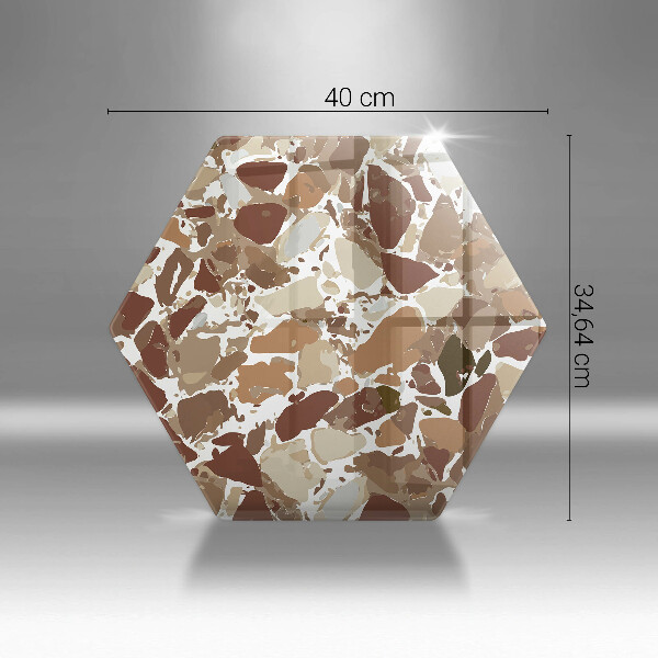 Glas Herdabdeckplatte Dekorative Beizen aus Stein