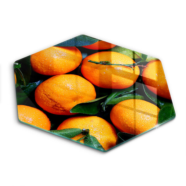 Glas Herdabdeckplatte Orangenfrucht