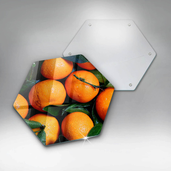 Glas Herdabdeckplatte Orangenfrucht