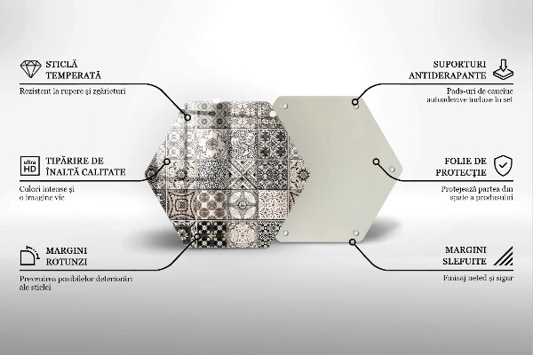 Glas Herdabdeckplatte Dekorative Fliesen
