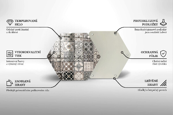 Glas Herdabdeckplatte Dekorative Fliesen