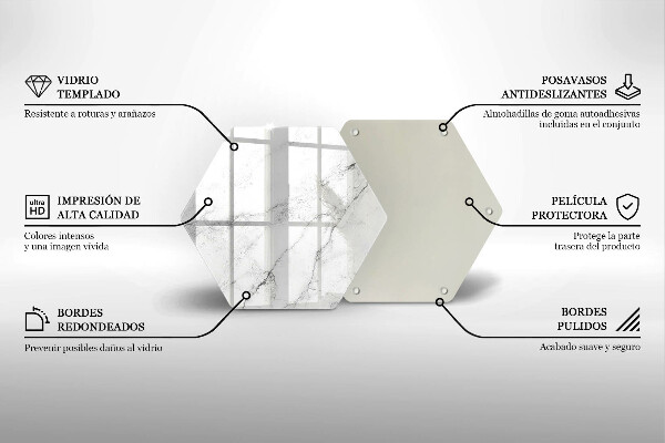 Glas Herdabdeckplatte Elegante Marmorstruktur