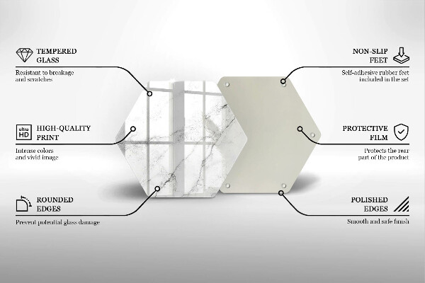 Glas Herdabdeckplatte Elegante Marmorstruktur