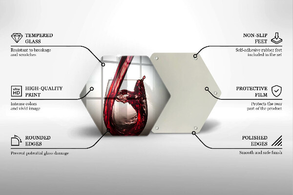 Glas Herdabdeckplatte Glas und Rotwein
