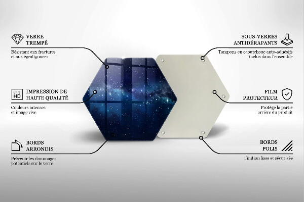 Glas Herdabdeckplatte Weltraum und Sterne