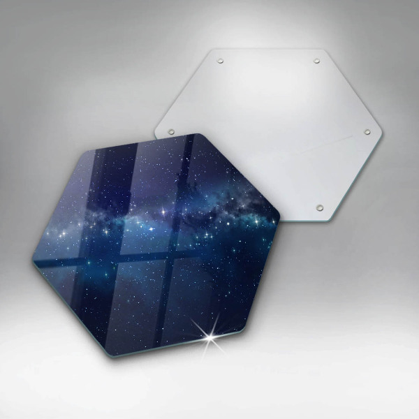 Glas Herdabdeckplatte Weltraum und Sterne
