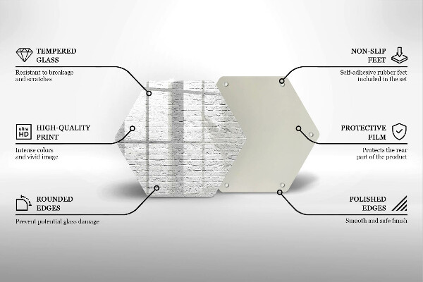 Glas Herdabdeckplatte Backsteinmauer
