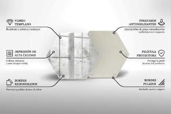 Glas Herdabdeckplatte Betonstruktur