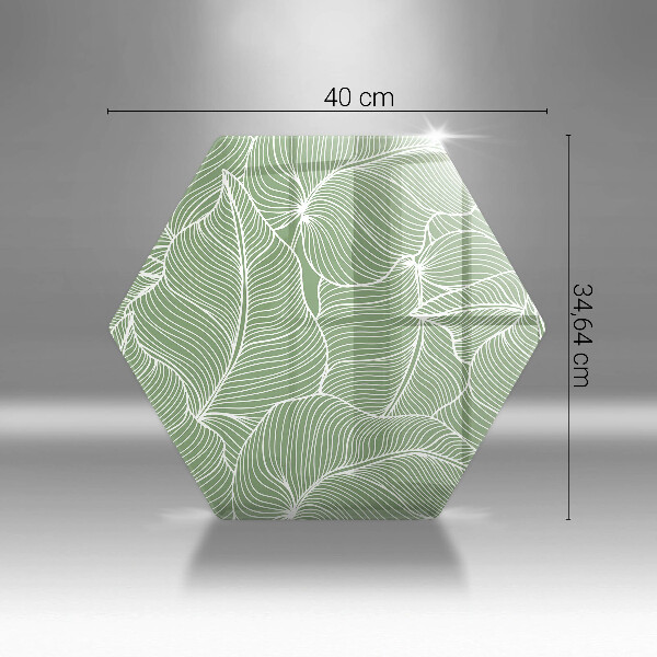 Glas Herdabdeckplatte Lineare Blätter